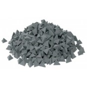 Наполнитель пластик черный грубый OTEC PV10 (пирамида 10х10 мм) (1 кг)