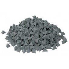 Наполнитель пластик черный грубый OTEC PV10 (пирамида 10х10 мм) (1 кг)