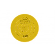 Круг муслиновый CROWN желтый d-150 мм, 60 слоёв