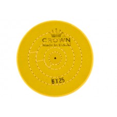 Круг муслиновый CROWN желтый d-150 мм, 25 слоев